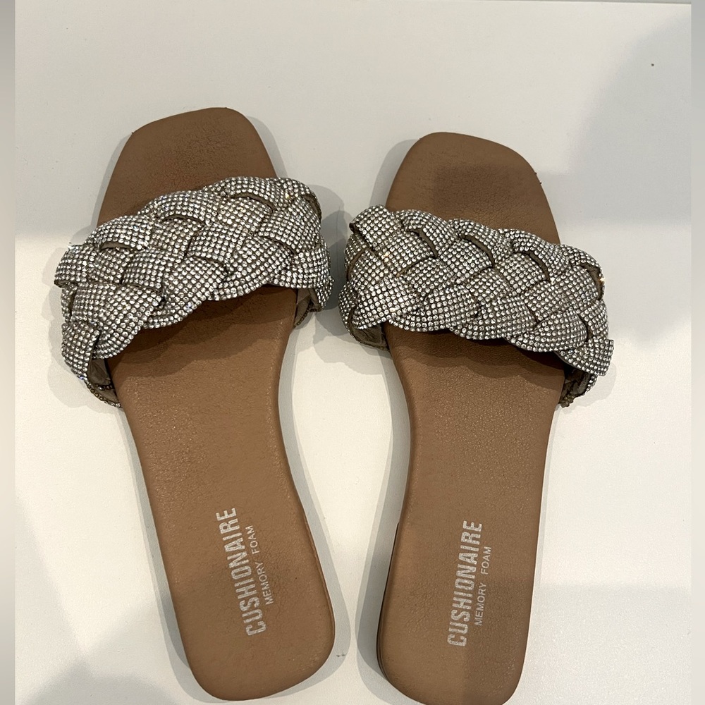 Rhinestone sandals size 7.5 only worn a few times